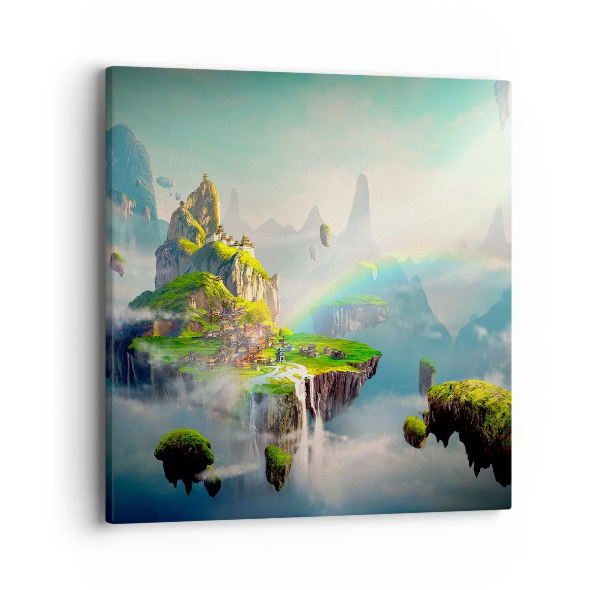 Obraz na plátně - Uprostřed nebe - šťastné ostrovy - 40x40 cm