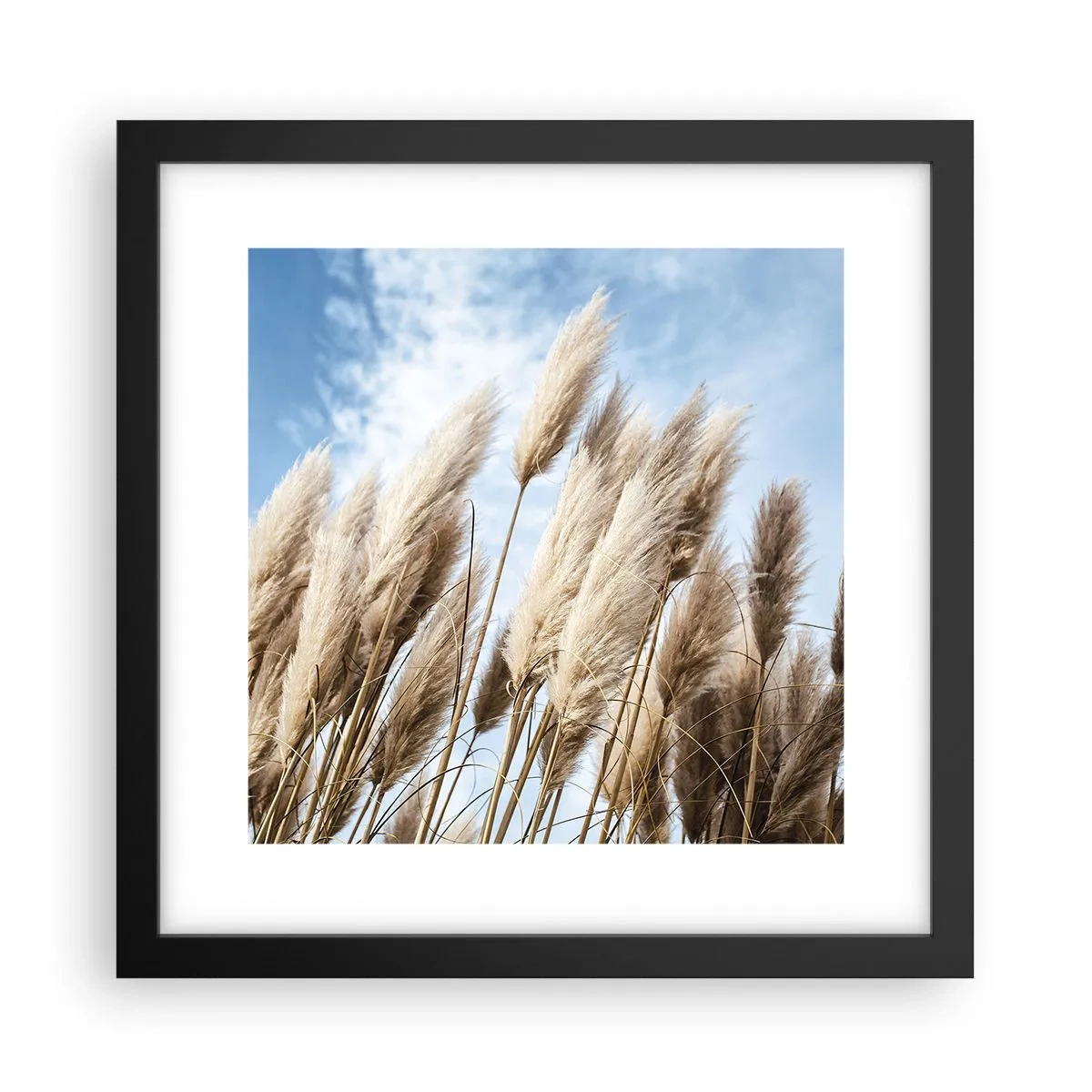 Plakát v černém rámu - Slunečné a větrné pohlazení - 30x30 cm
