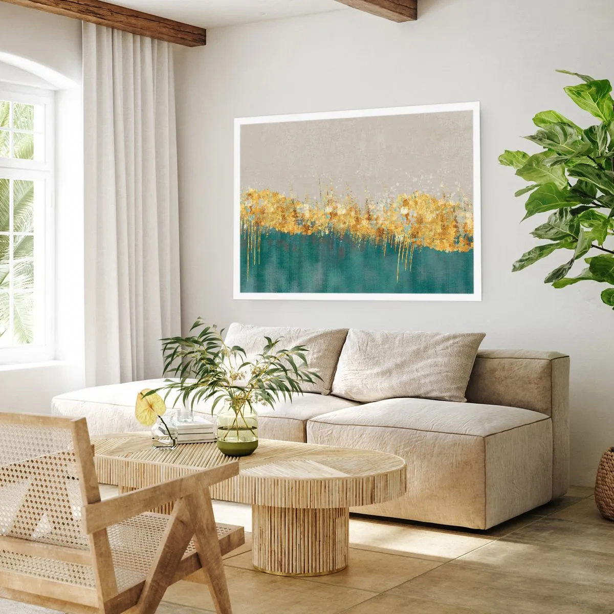 Plakát - Zlatá hranice - 40x30 cm