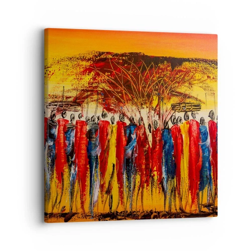 Obraz na plátně - Tam, tam, tam, tam jdou - 30x30 cm
