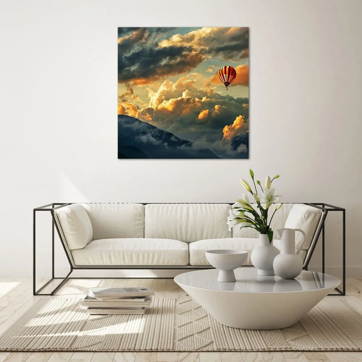 Obraz na skle - Letím, protože chci - 60x60 cm