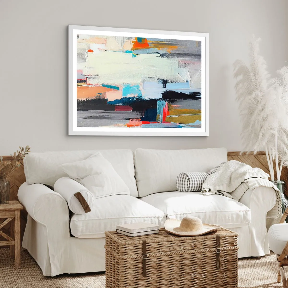 Plakát v bílém rámu - Nějaký způsob? - 100x70 cm