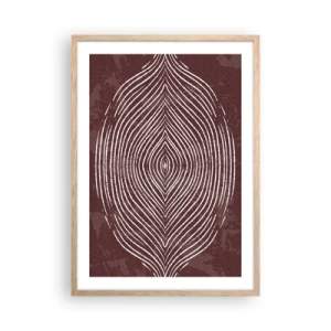 Plakát v rámu světlý dub - Prostor promlouvá - 50x70 cm