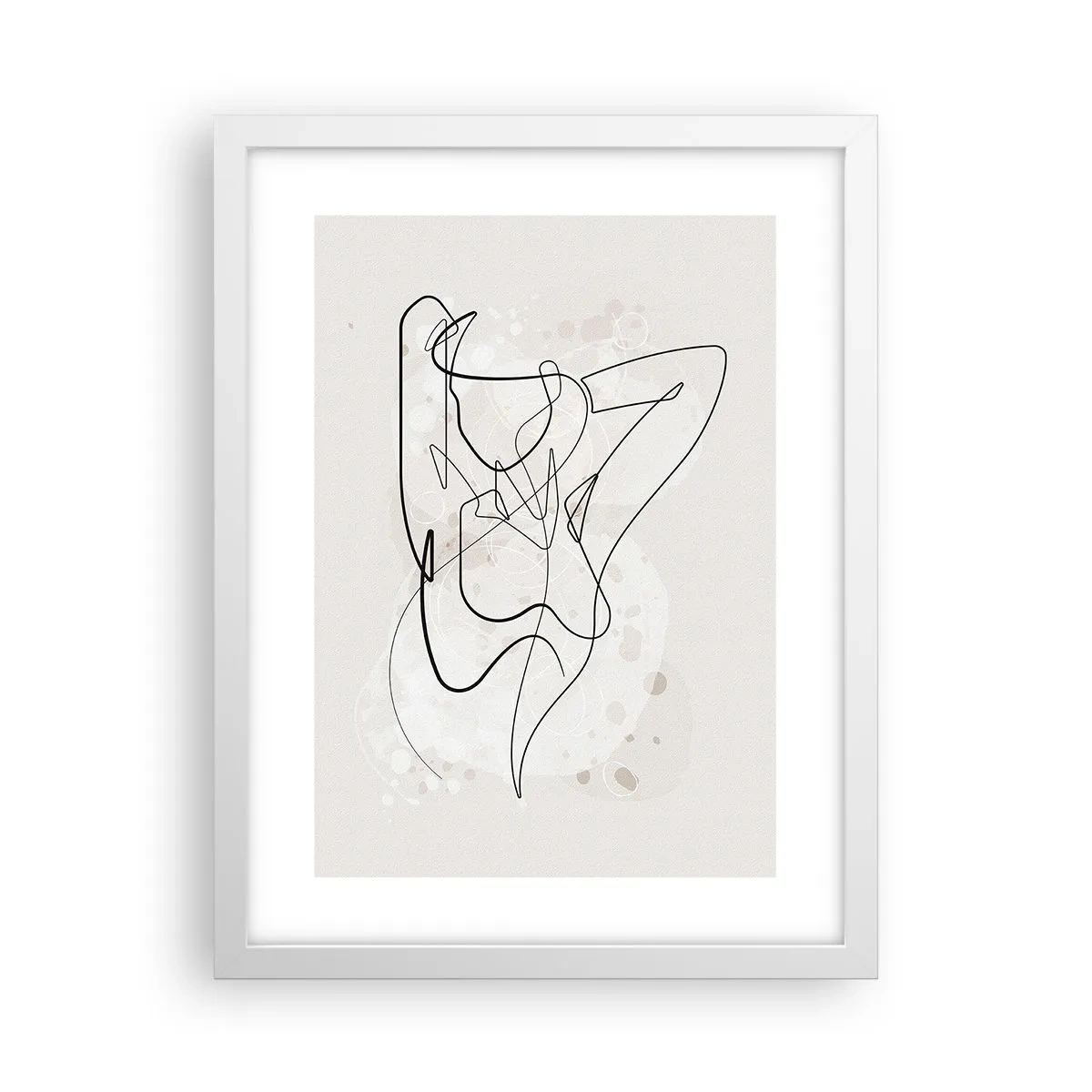 Plakát v bílém rámu - Umění svádění - 30x40 cm