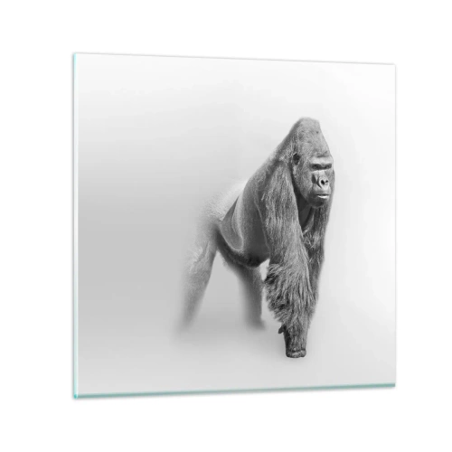 Obraz na skle - Jistý si svojí silou - 50x50 cm