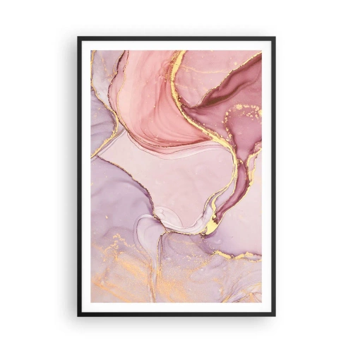 Plakát v černém rámu - Mazlení barev - 70x100 cm