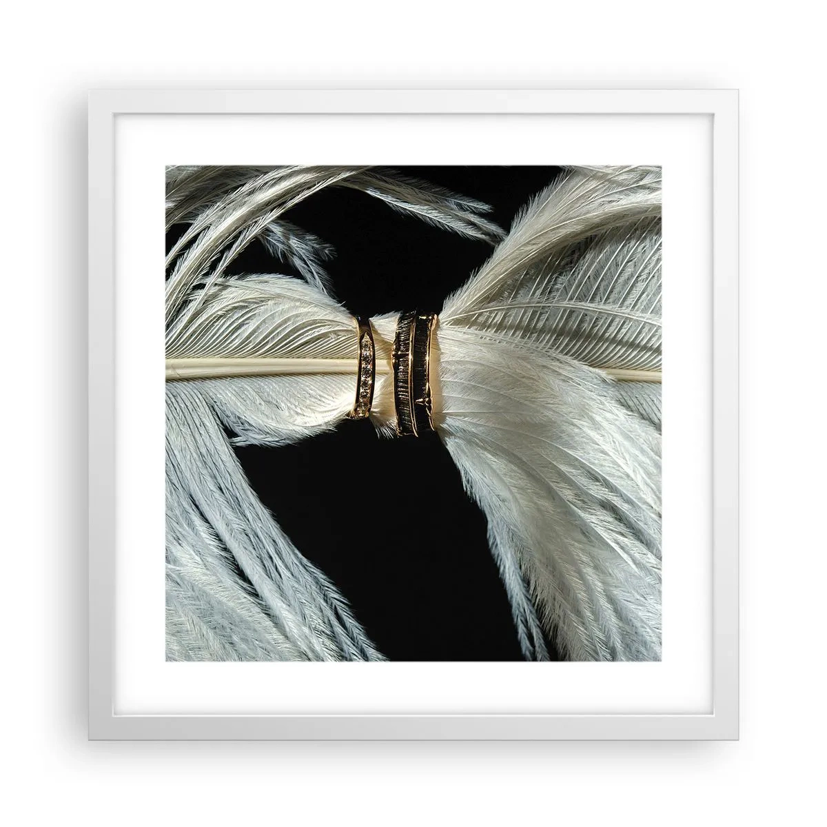 Plakát v bílém rámu - …a neopustím tě…. - 40x40 cm