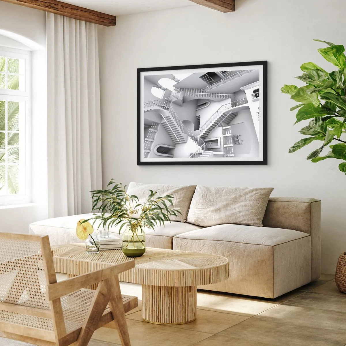 Plakát v černém rámu - Paradoxy prostoru - 91x61 cm