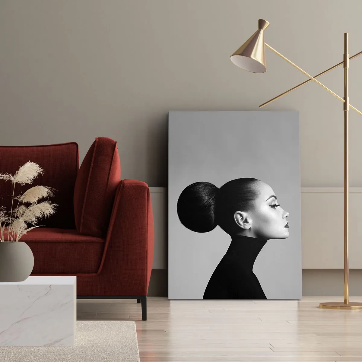 Obraz na plátně - Moderní Nefertiti - 45x80 cm