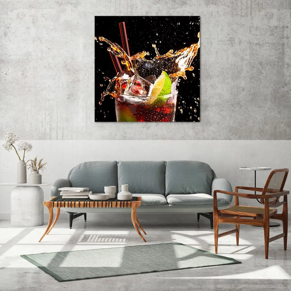 Obraz na skle - Radost a energie barev - 70x70 cm