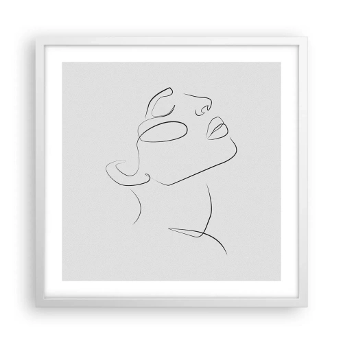 Plakát v bílém rámu - Meandry snu - 50x50 cm