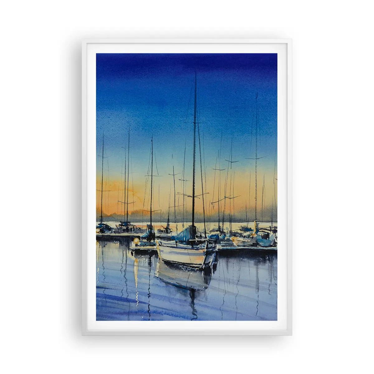 Plakát v bílém rámu - Konec dobrého dne - 70x100 cm