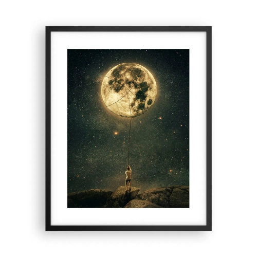 Plakát v černém rámu - Kluk, který ukradl měsíc - 40x50 cm