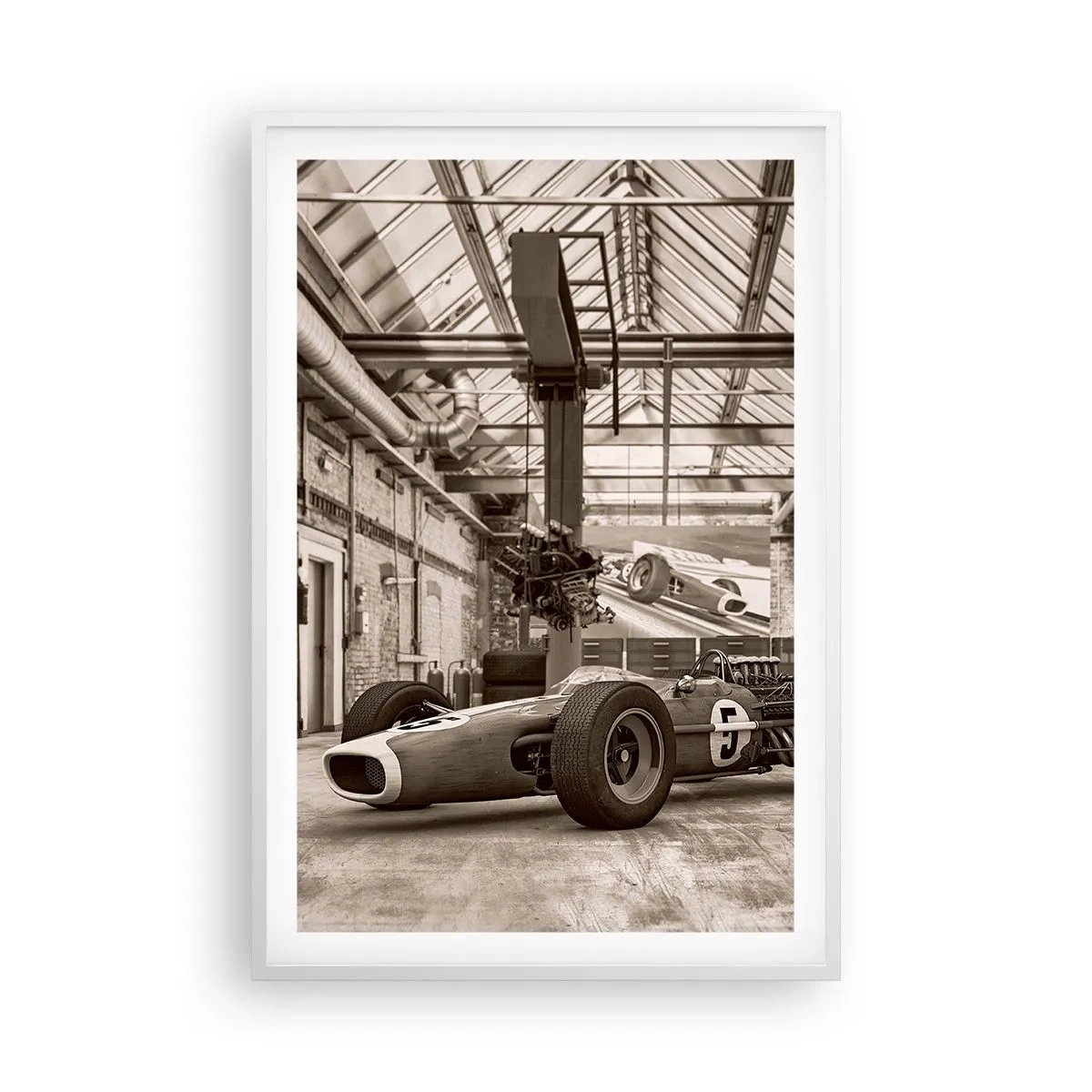 Plakát v bílém rámu - Odpočinek vítěze - 61x91 cm