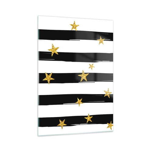 Obraz na skle - Všichni jsme se narodili pod šťastnou hvězdou - 50x70 cm