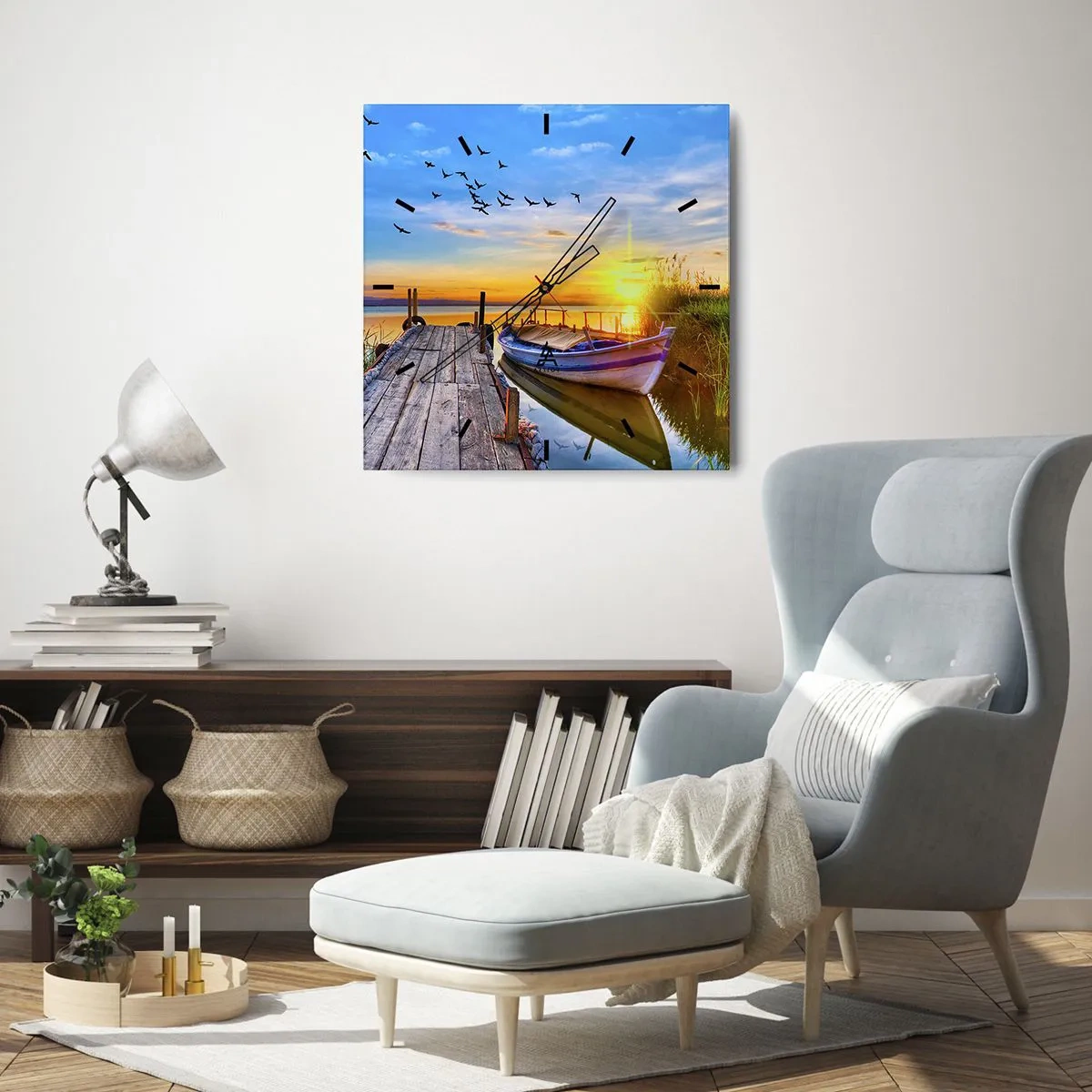 Nástěnné hodiny - Na shledanou zítra - 40x40 cm