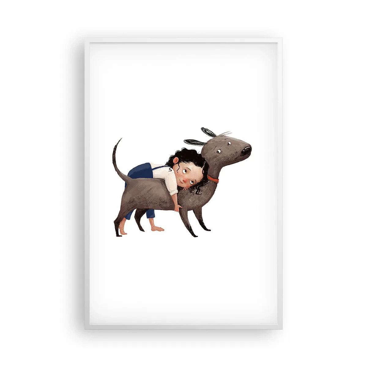 Plakát v bílém rámu - Nejlepší přátelé - 61x91 cm