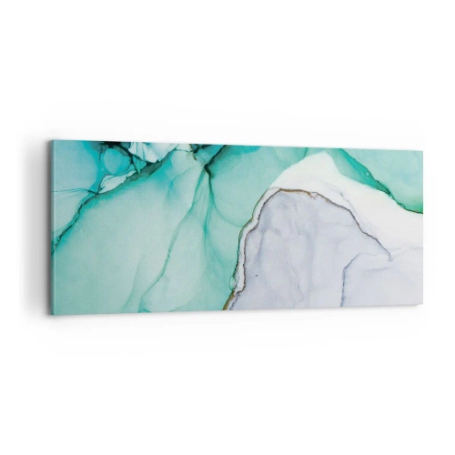 Obraz na plátně - Studie v tyrkysové - 100x40 cm