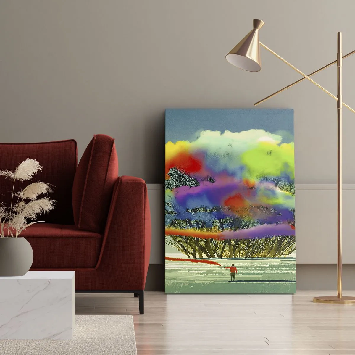 Obraz na plátně - Oživit tento svět - 45x80 cm