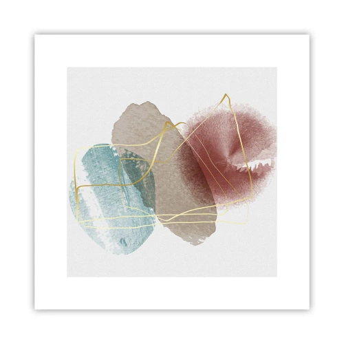 Plakát - Korálky prostoru - 30x30 cm