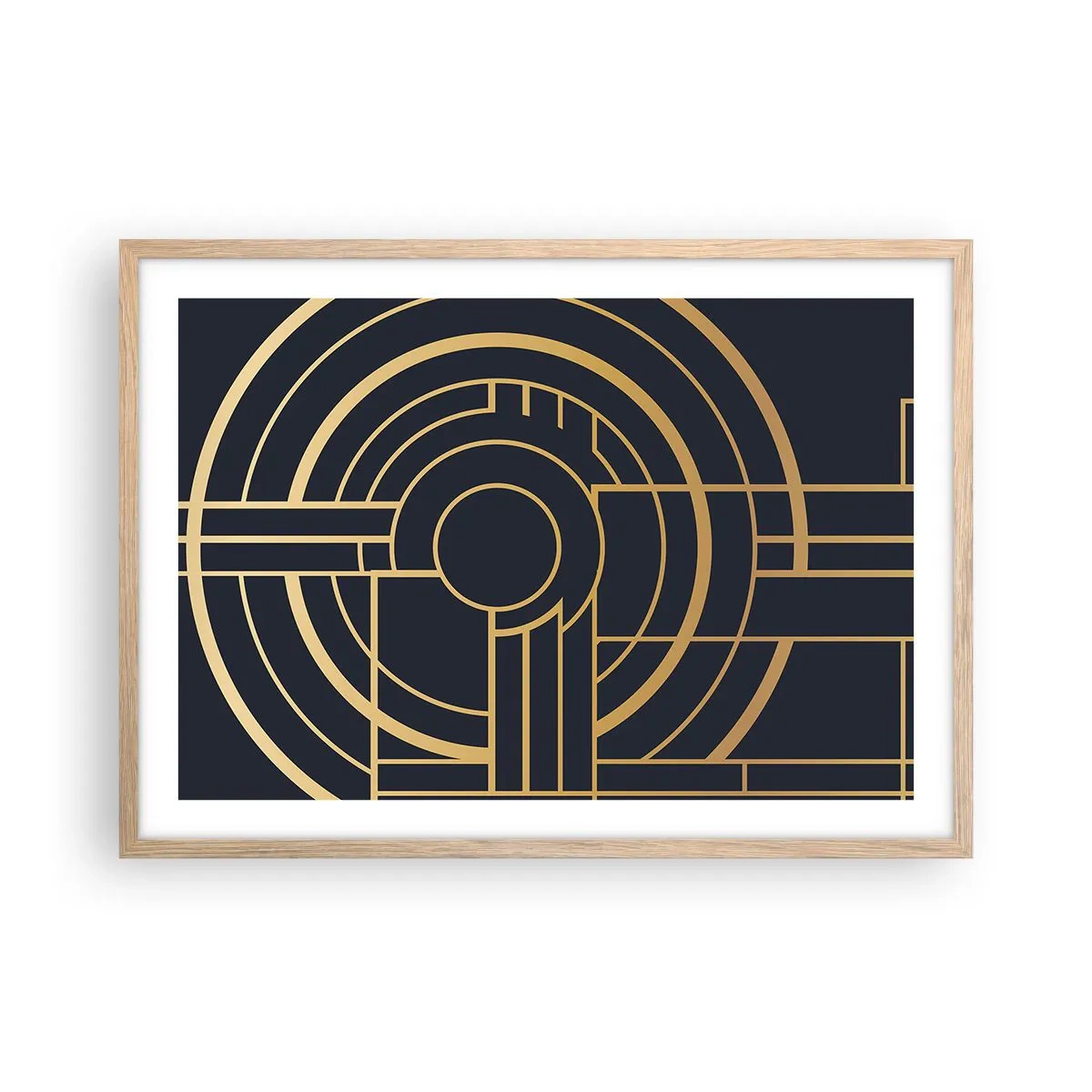 Plakát v rámu světlý dub - Obraty události - 70x50 cm