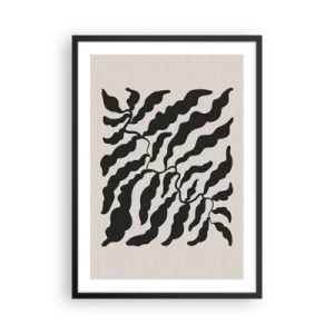 Plakát v černém rámu - Povaha čtverce - 50x70 cm