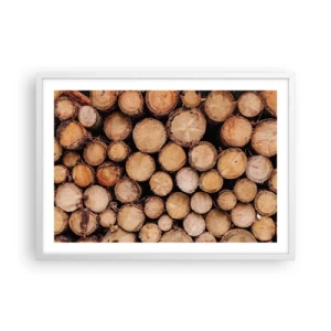 Plakát v bílém rámu - Nový začátek - 70x50 cm