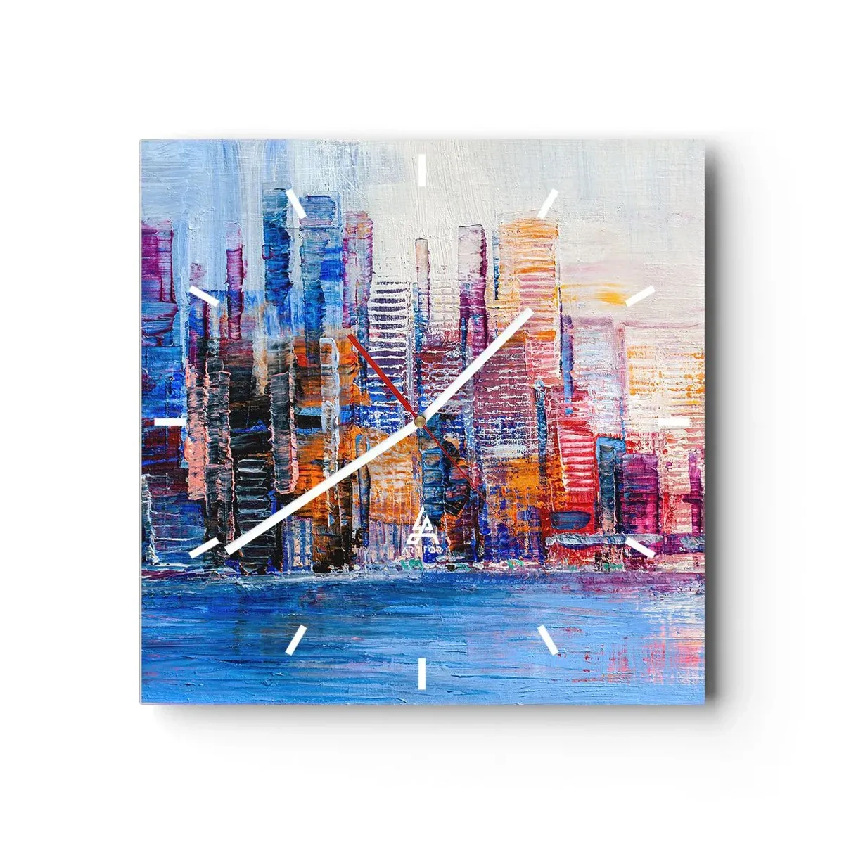 Nástěnné hodiny - Radostná metropole - 30x30 cm