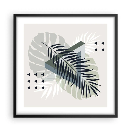 Plakát v černém rámu - Příroda a geometrie – dva řády? - 50x50 cm