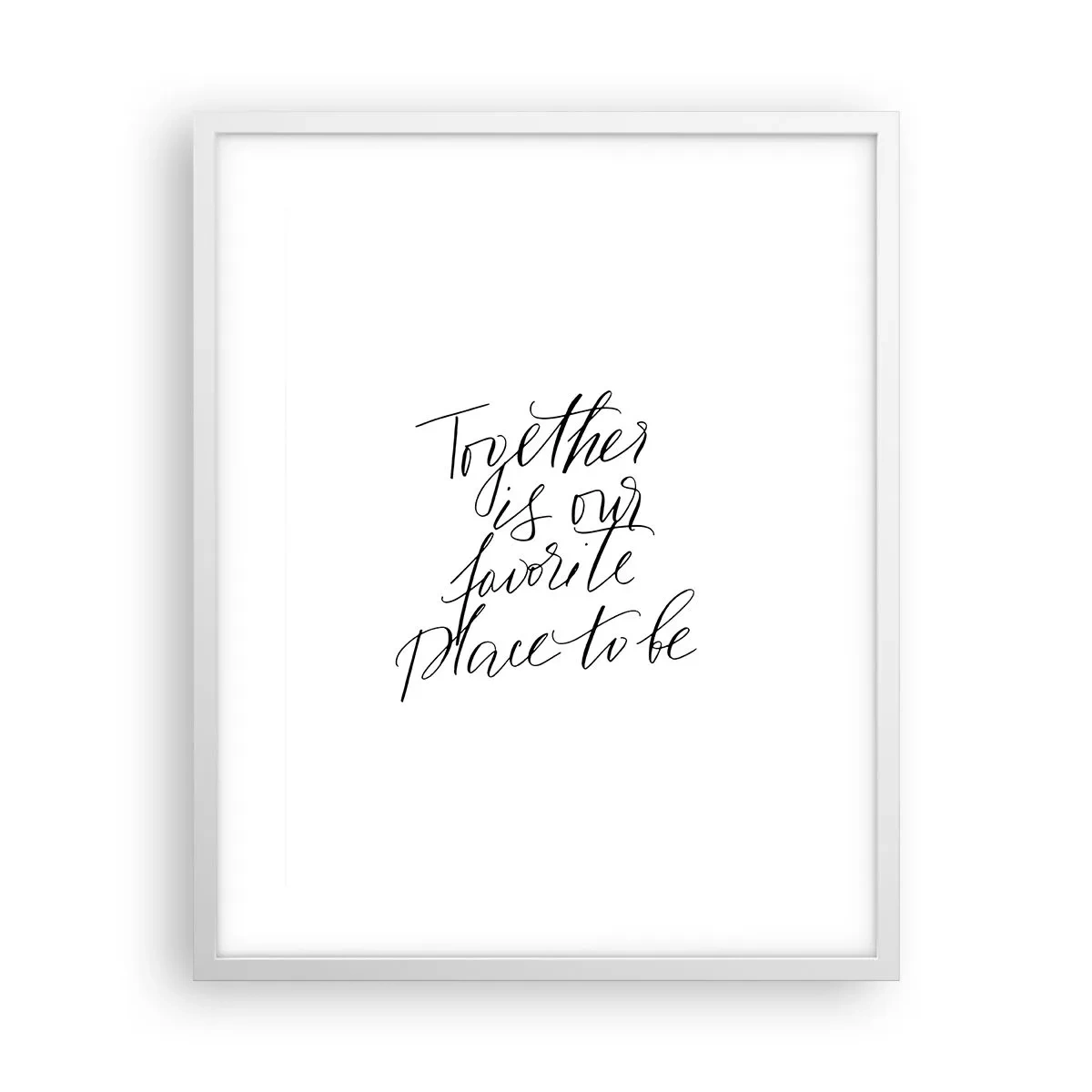 Plakát v bílém rámu - Cítíte to také? - 40x50 cm