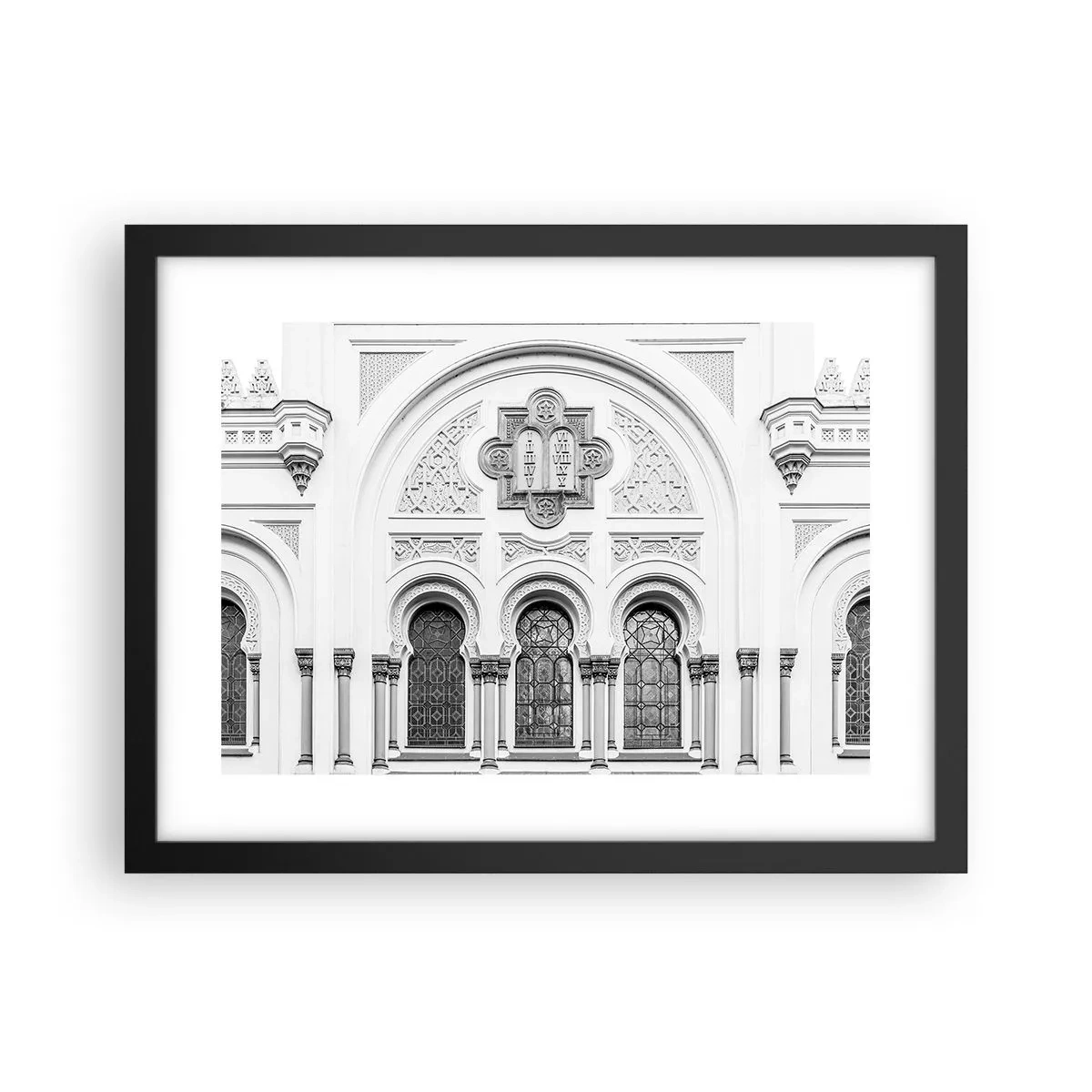 Plakát v černém rámu - Na pomezí kultur - 40x30 cm