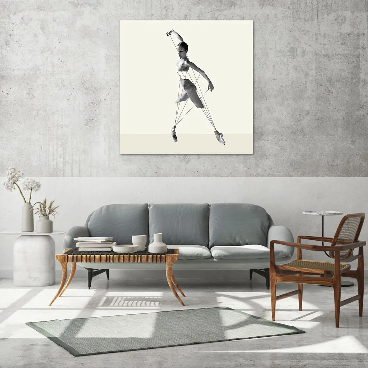 Obraz na skle - V divadle světa - 70x70 cm