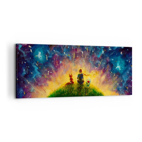 Obraz na plátně - Láska a přátelství - celý svět - 120x50 cm