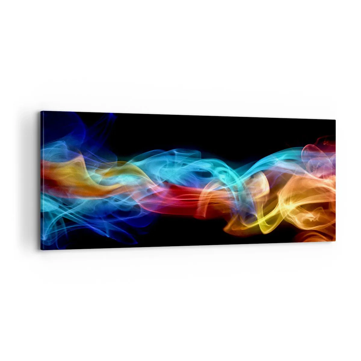 Obraz na plátně - Duhový tanec mlhy - 100x40 cm