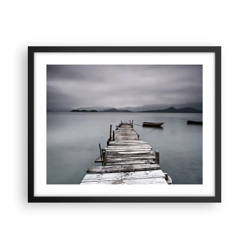 Plakát v černém rámu - Zítra můžeš vyrazit - 50x40 cm