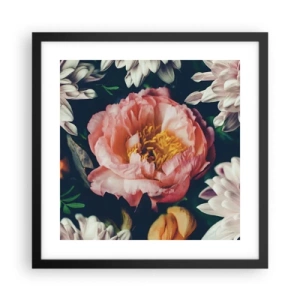 Plakát v černém rámu - S barokním přepychem - 40x40 cm