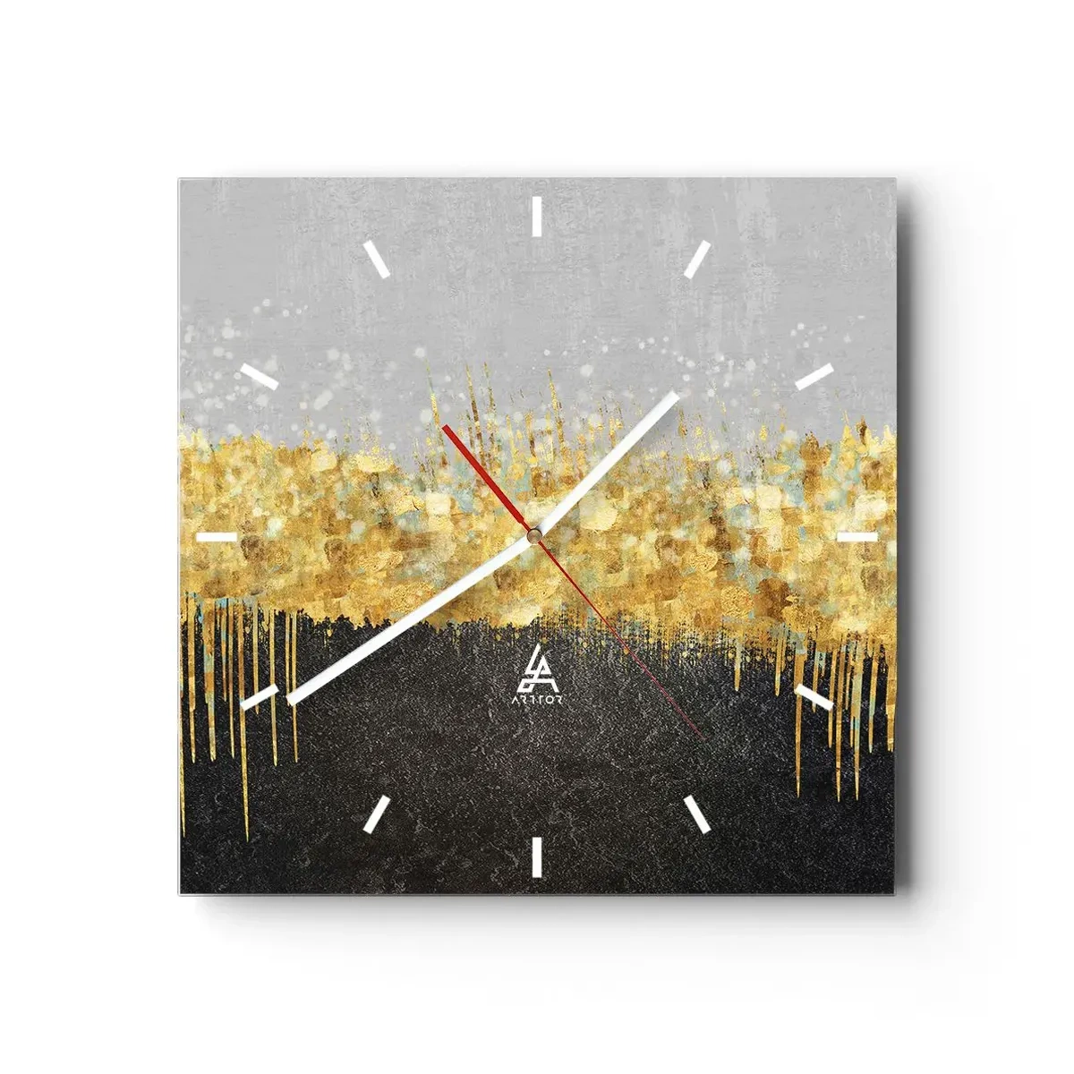 Nástěnné hodiny - Dovnitř a vzhůru - 40x40 cm