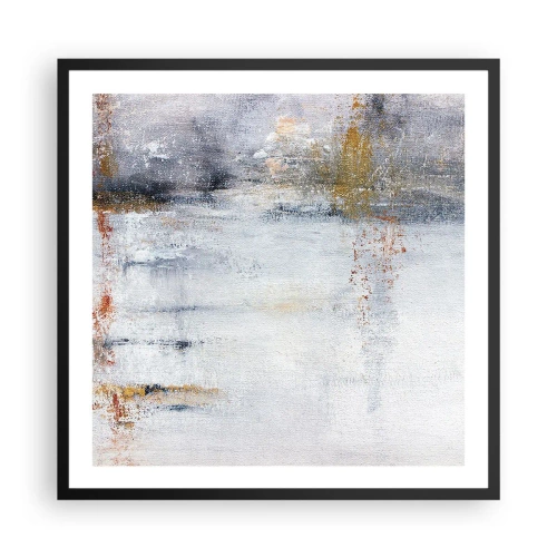 Plakát v černém rámu - Za závojem vzduchu - 60x60 cm