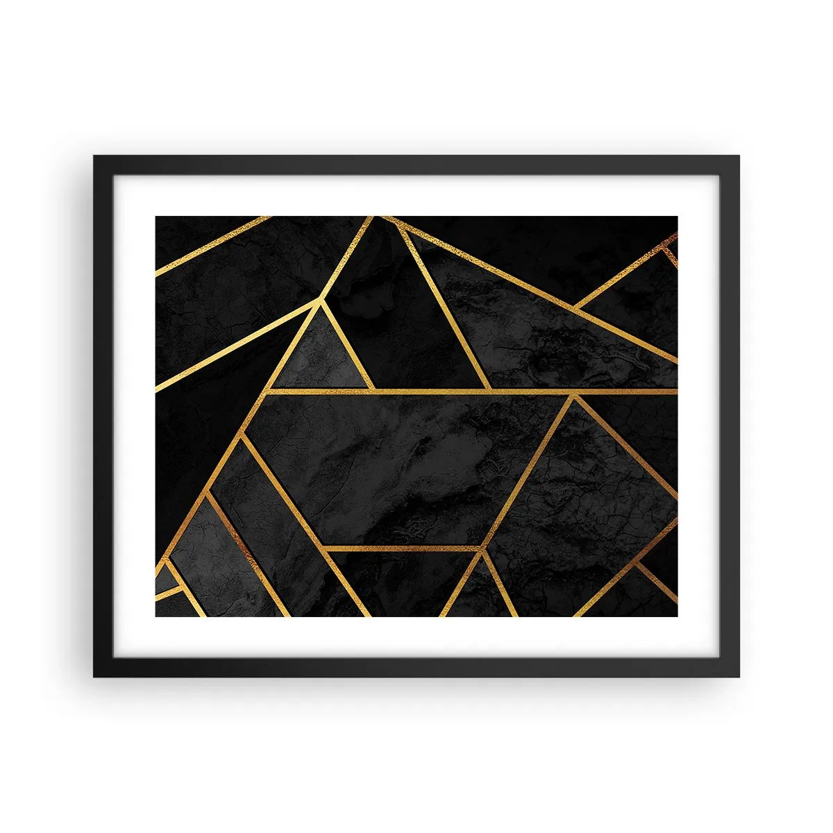 Plakát v černém rámu - Temnota a světlo - 50x40 cm