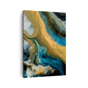Obraz na plátně - Modrá – žlutá – vzájemné vlivy - 50x70 cm