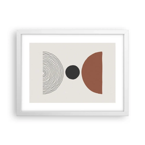 Plakát v bílém rámu - V centru pozornosti - 40x30 cm