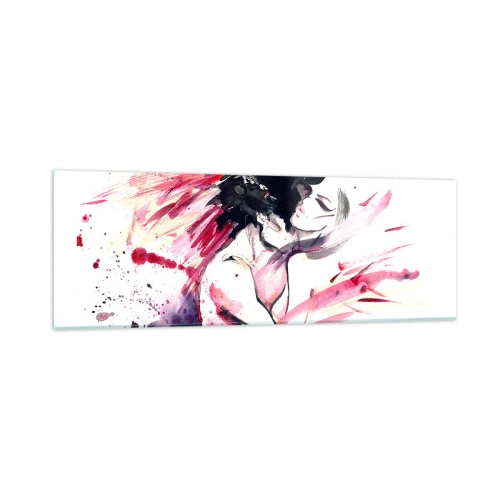 Obraz na skle - Milostné naplnění - 90x30 cm
