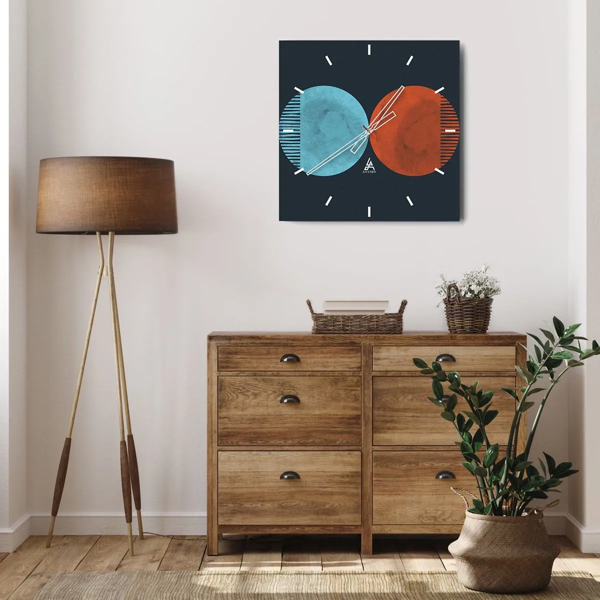 Nástěnné hodiny - Pouze geometrie? - 30x30 cm