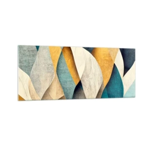 Obraz na skle - Rytmus a vlnění - 100x40 cm