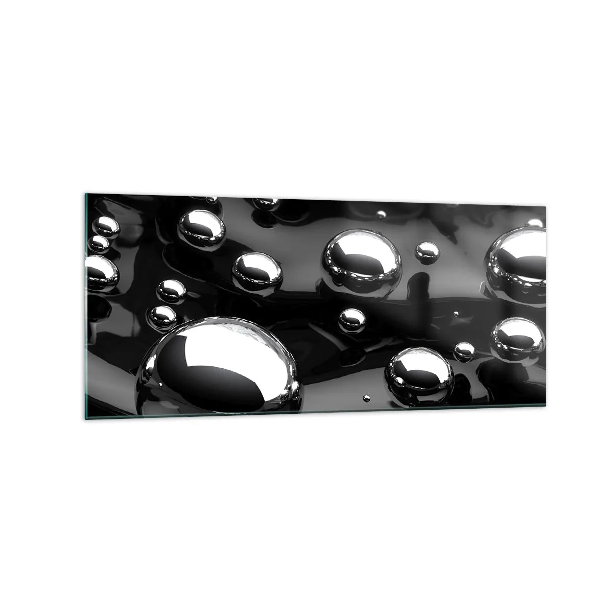 Obraz na skle - Z černé tůně - 120x50 cm