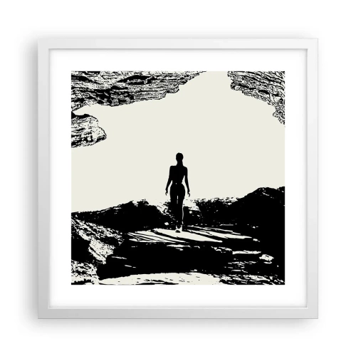 Plakát v bílém rámu - Nový pohled - 40x40 cm