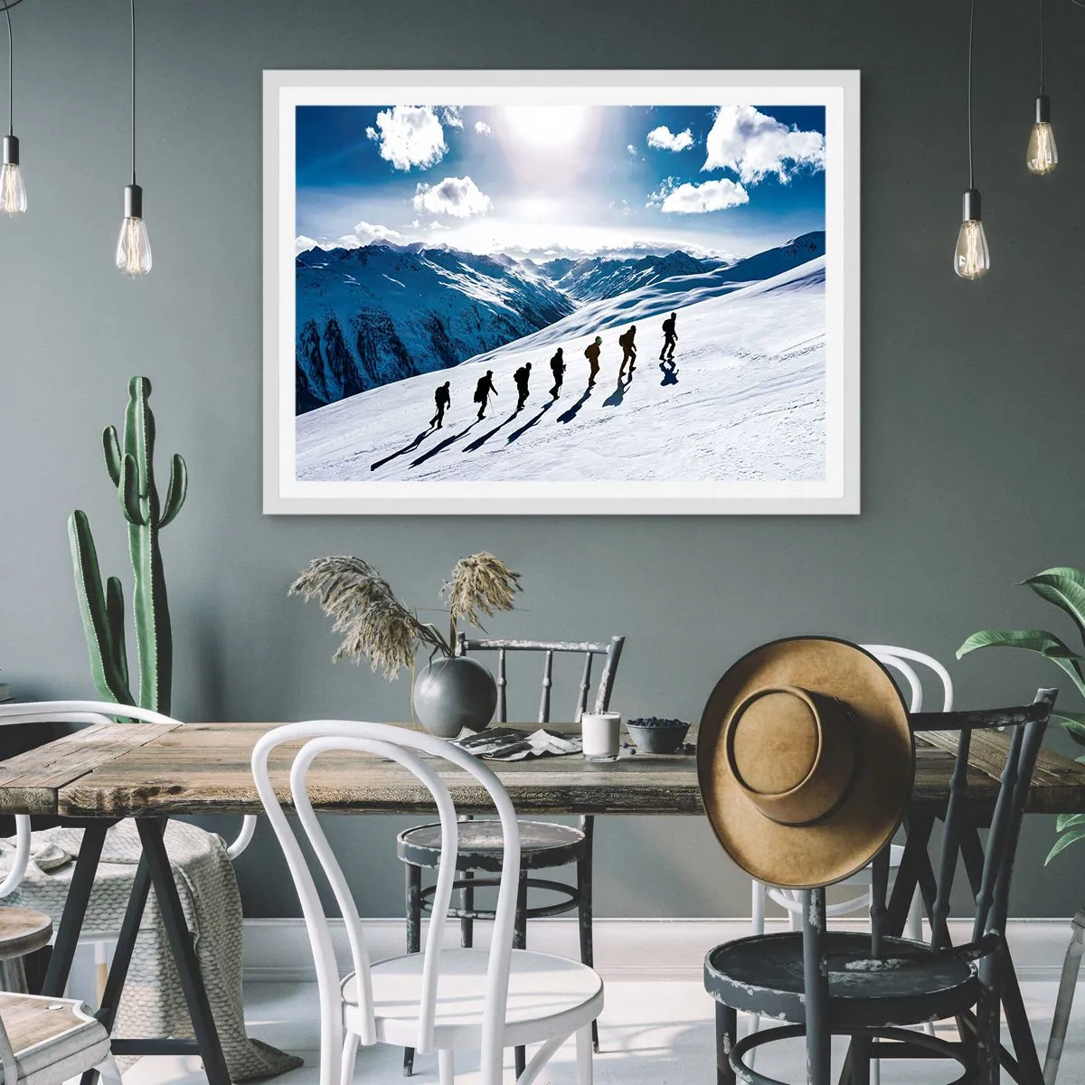 Plakát v bílém rámu - Tým dobývatelů - 100x70 cm