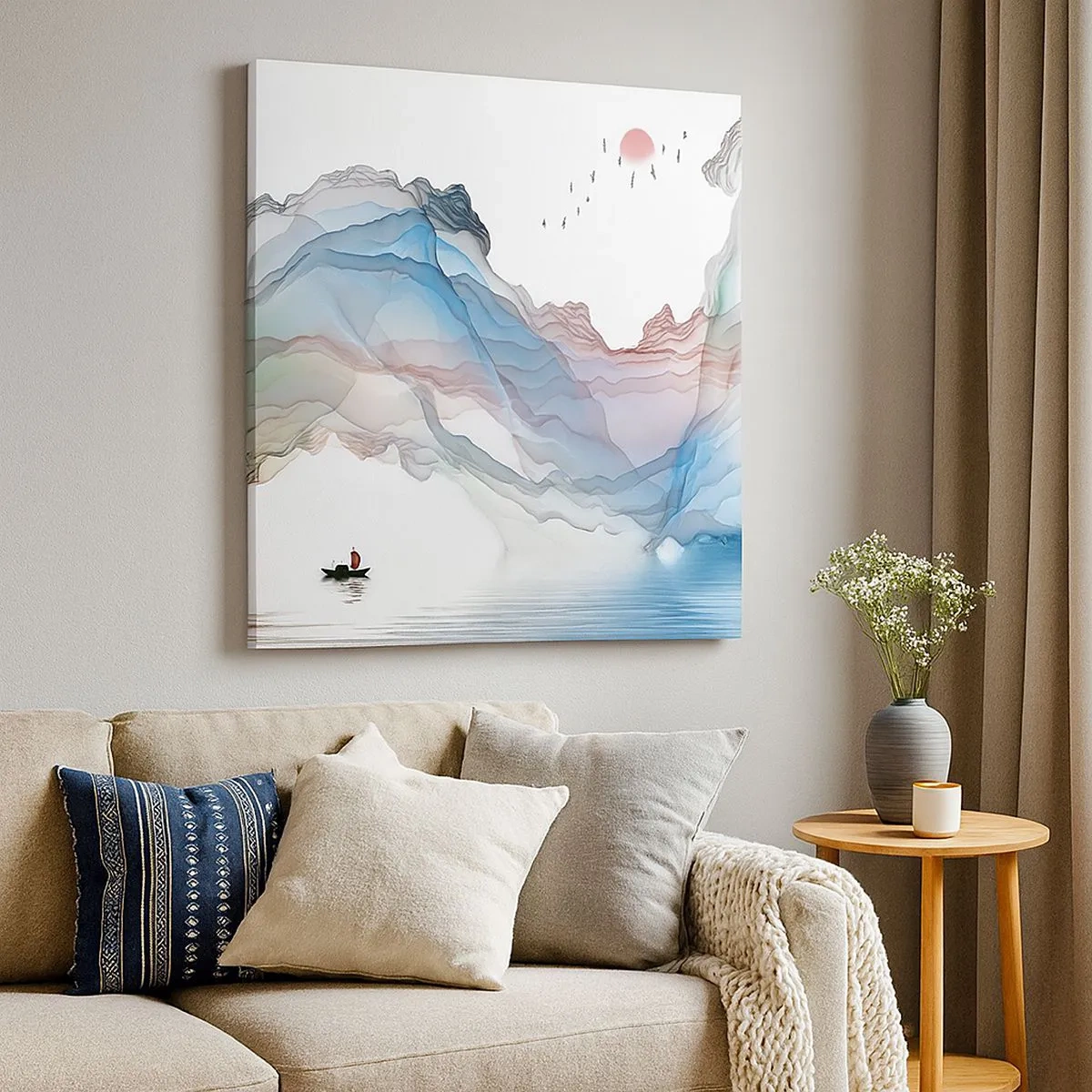 Obraz na plátně - Ke křišťálovým horám - 30x30 cm