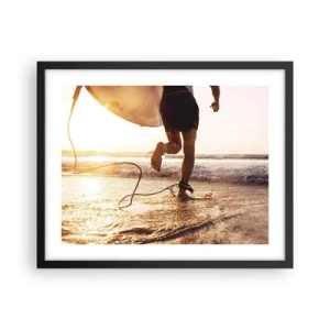 Plakát v černém rámu - Vstříc vlně - 50x40 cm