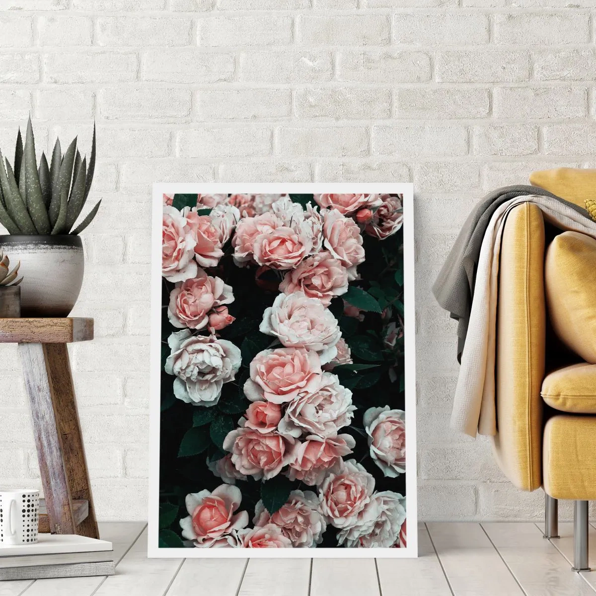 Plakát - Růžový ansámbl - 70x100 cm